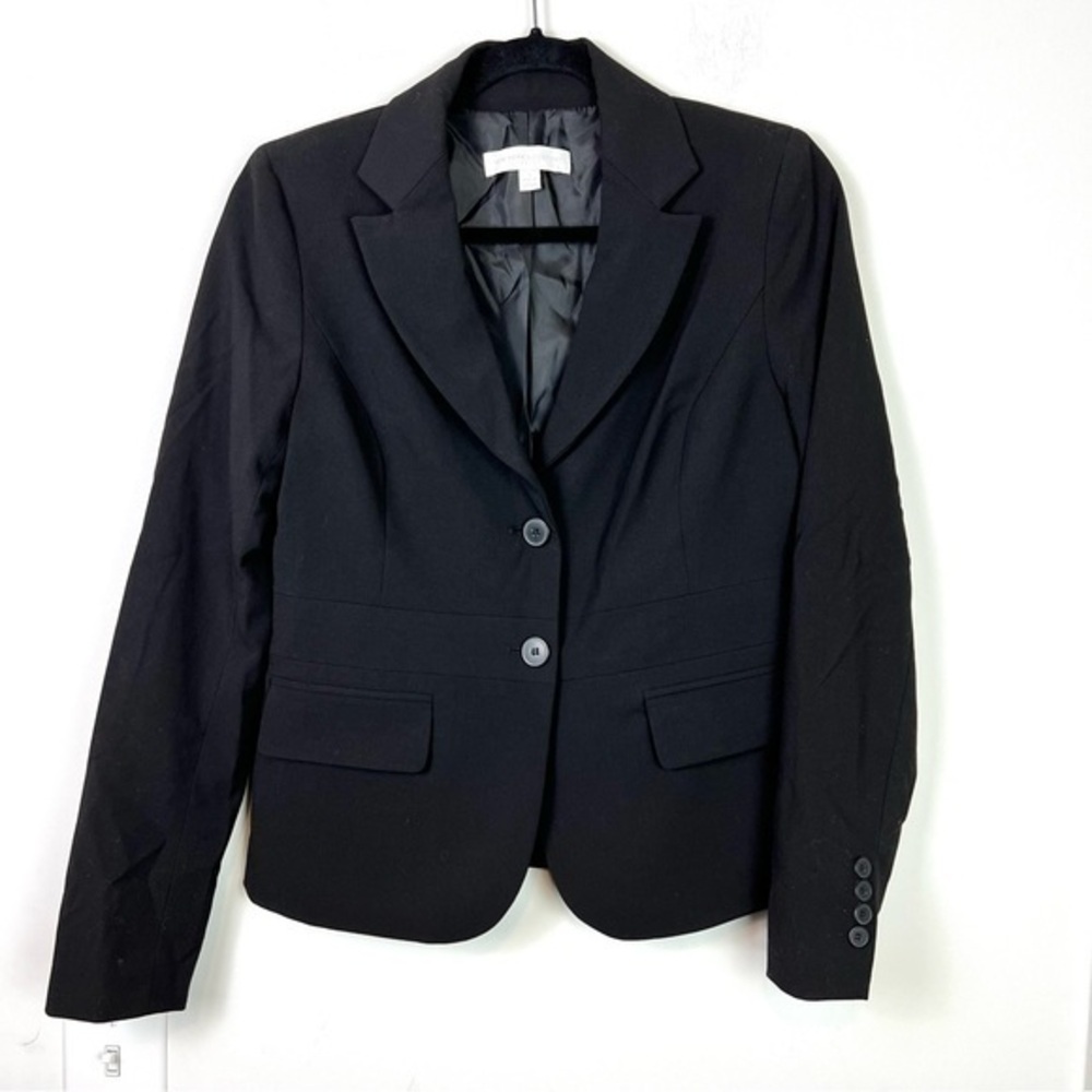 New York and Company blazer womens 2 black two button professional workwear